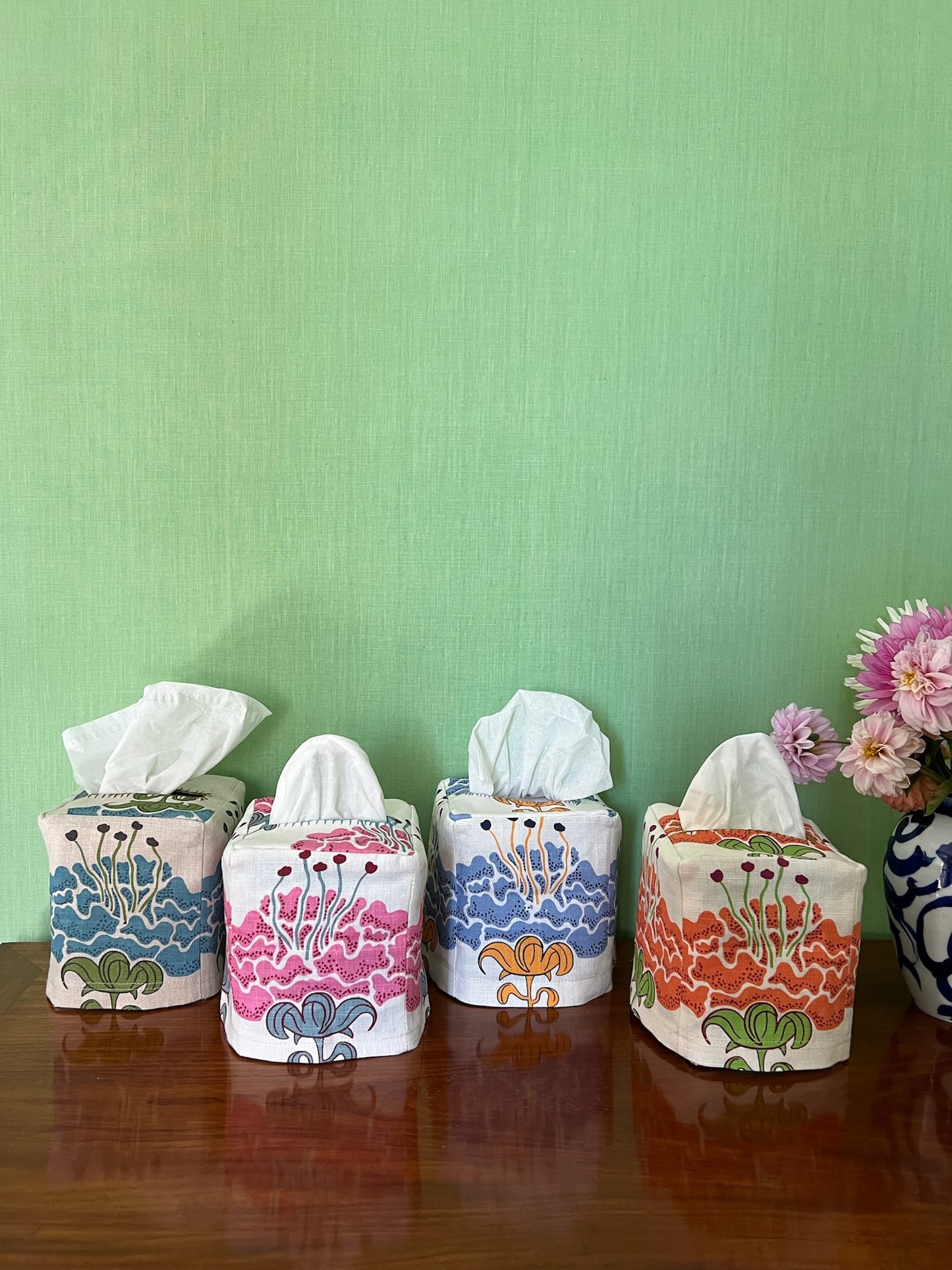 Peony Tissue Box Cover