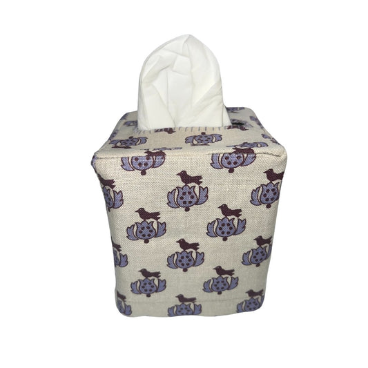 Katie Ridder Tulipe Violet Tissue Box Cover